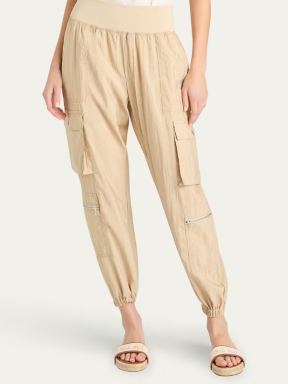 CINQ A SEPT SATIN Cargo Jogger Pants
